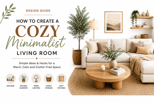 Learn how to create a cozy minimalist living room