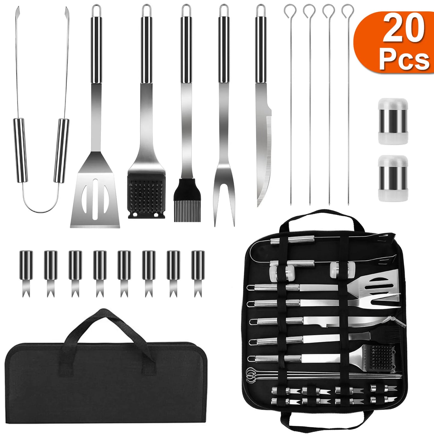 Stainless Steel BBQ Grill Tool Kit